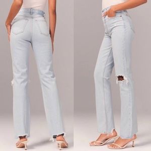 Vintage Abercrombie and Fitch 90s straight ultra high rise jeans